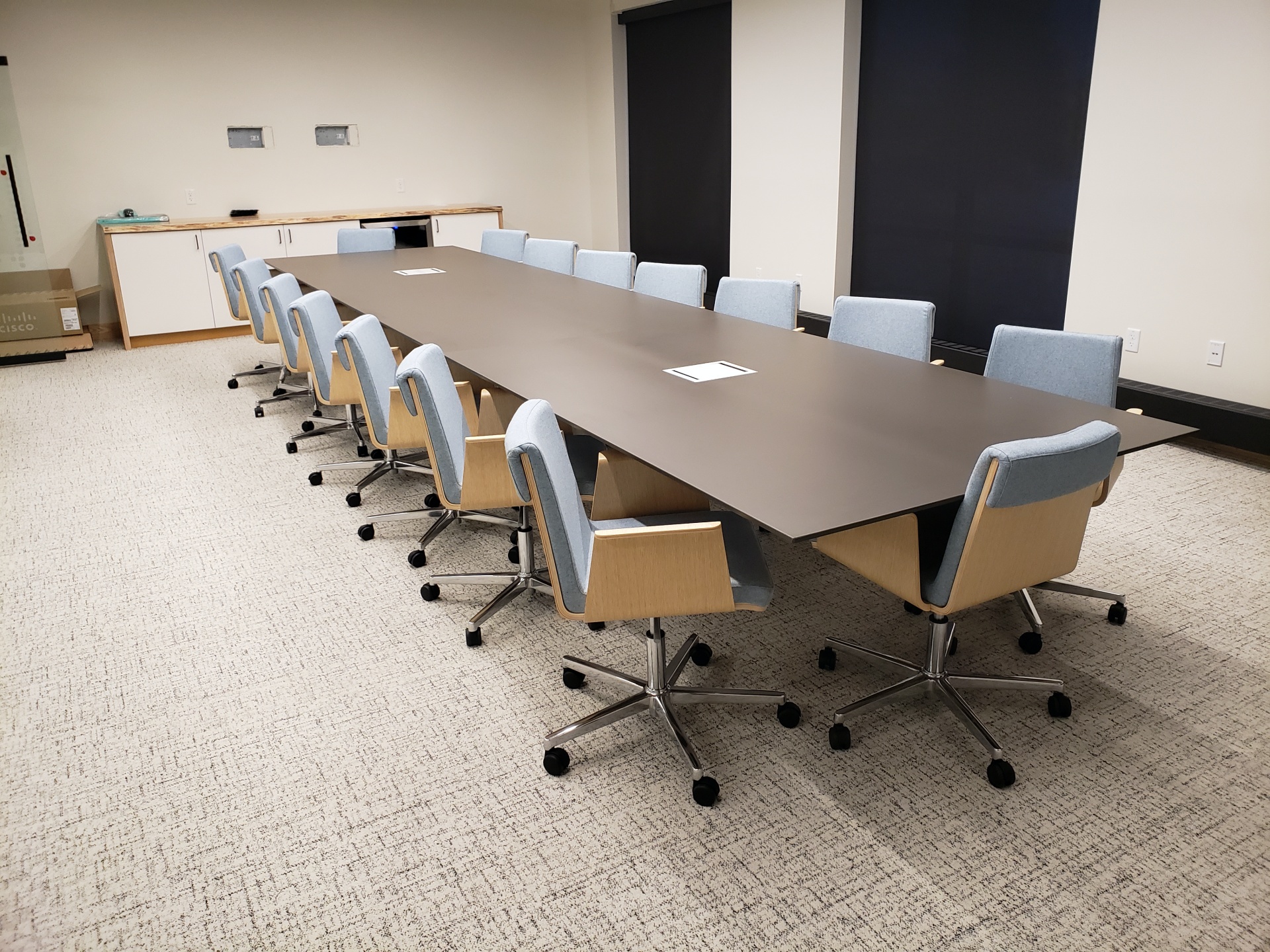 20191112_164312 long conference table and chairs