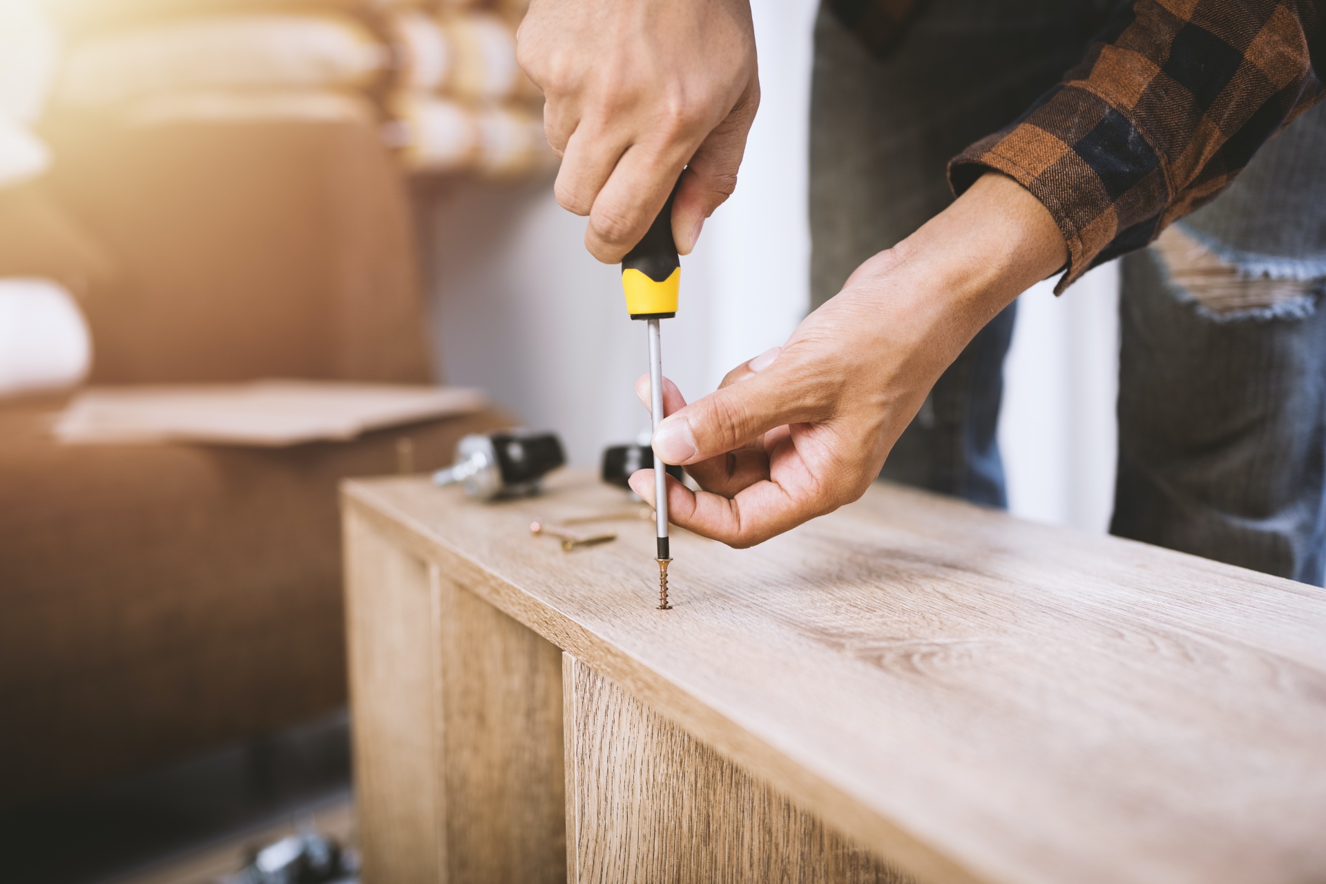 repairing an office table